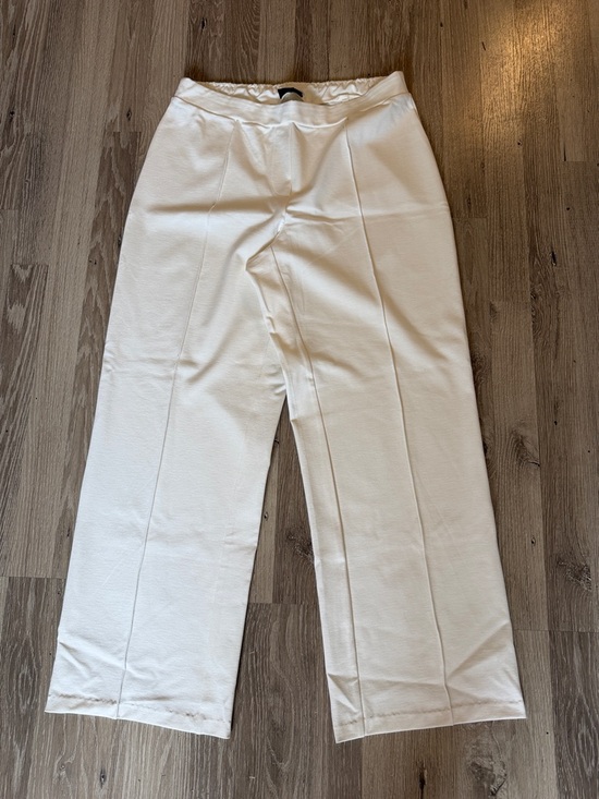 J. Jill Pants - J. Jill White Elastic Waist Knit Trousers Size M